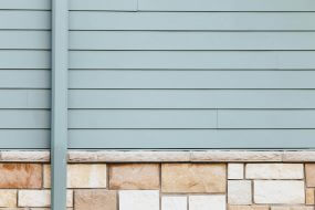 siding and stone