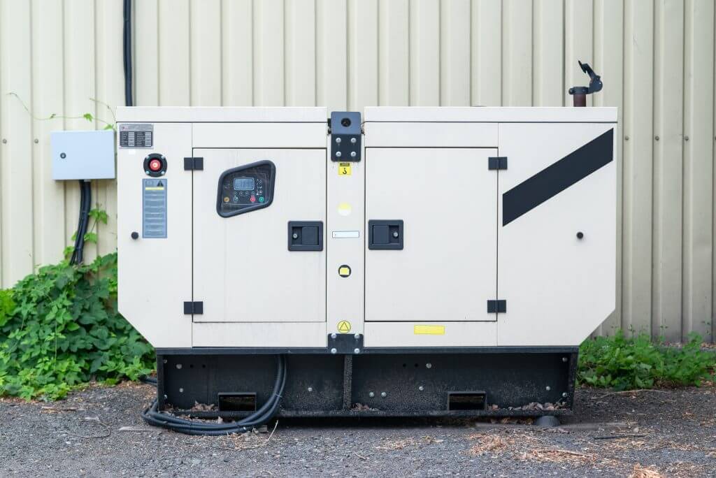 auxiliary diesel generator for emergency power supply.