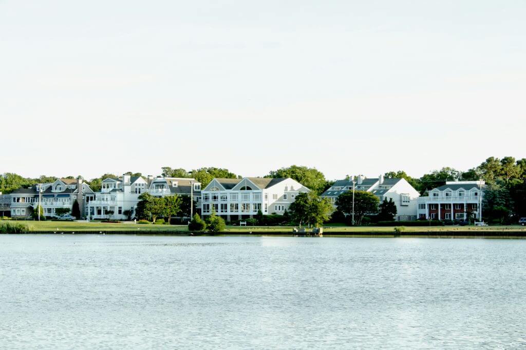 Houses on the coast in Delaware