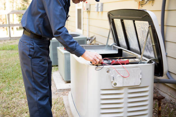 Repairing an outdoor standby generator