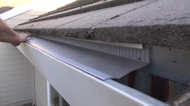 DIY Gutterglove micro mesh gutter guard installation