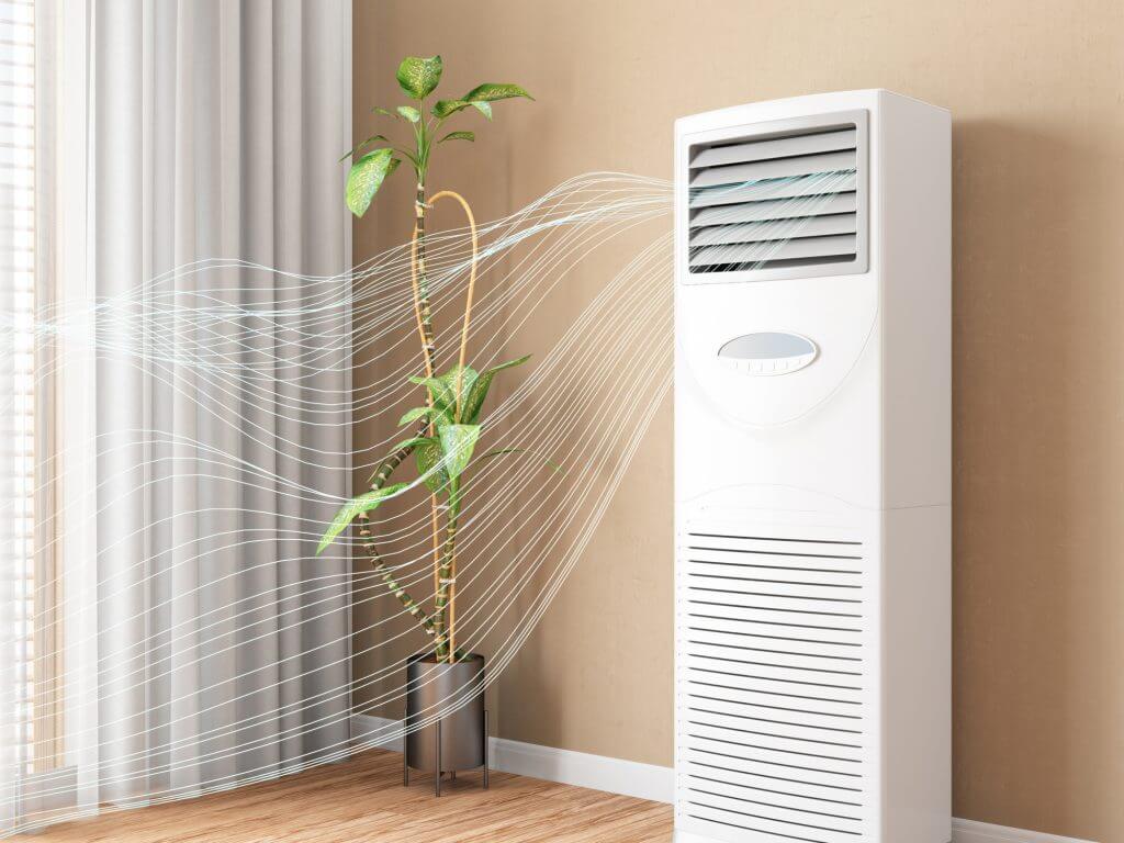 Floor Standing Air Conditioner Cooling Modern Room